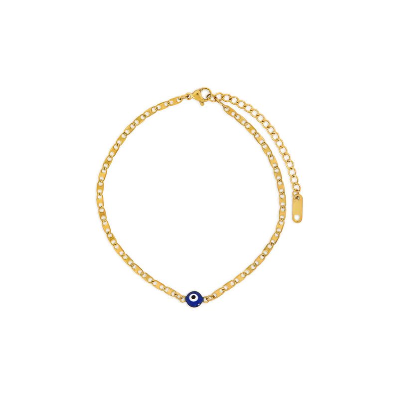 Greek Eye Gold Anklet Margot
