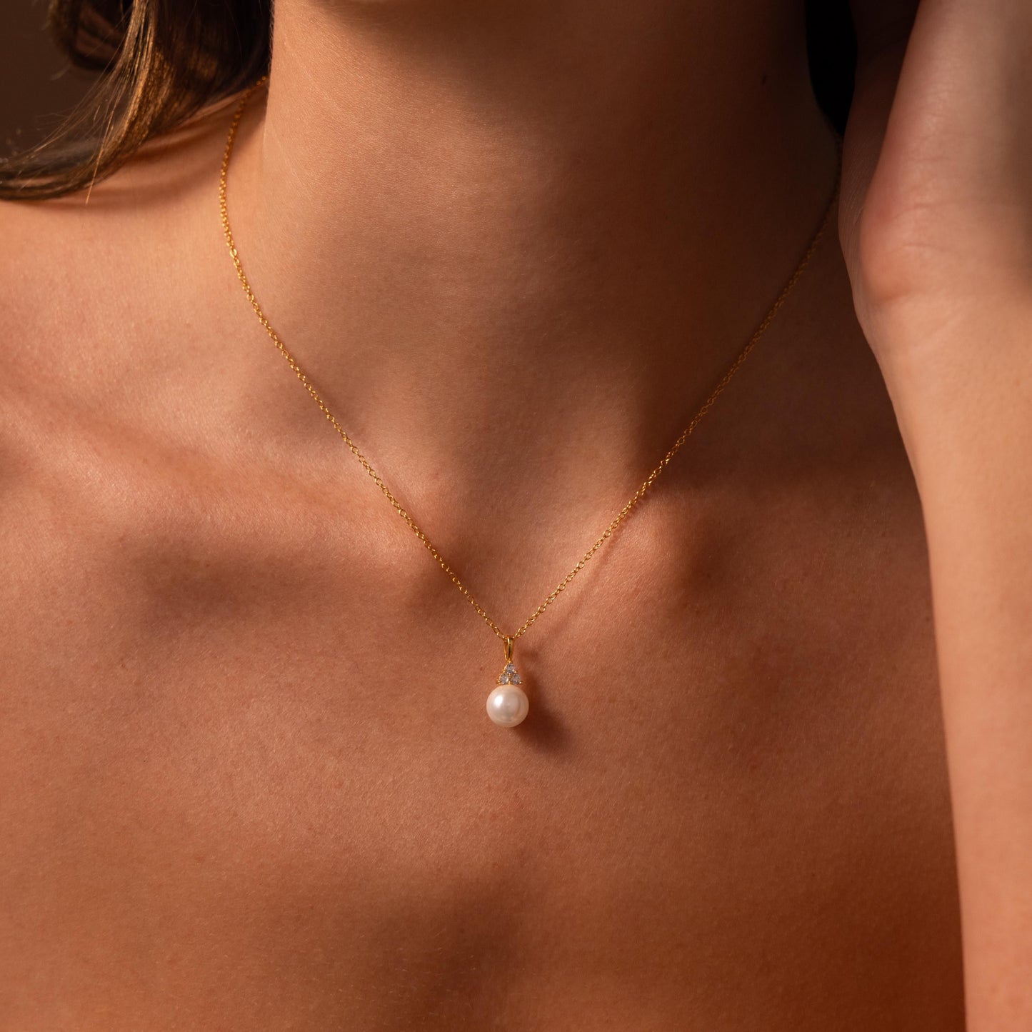 Halo Pearl Necklace Margot
