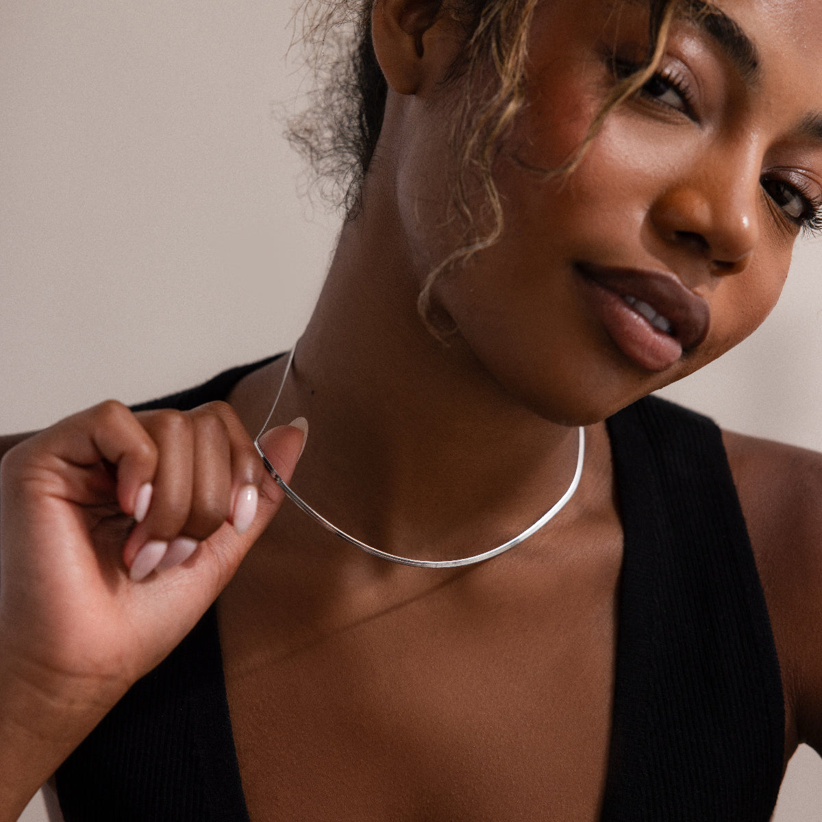 Herringbone Necklace Margot