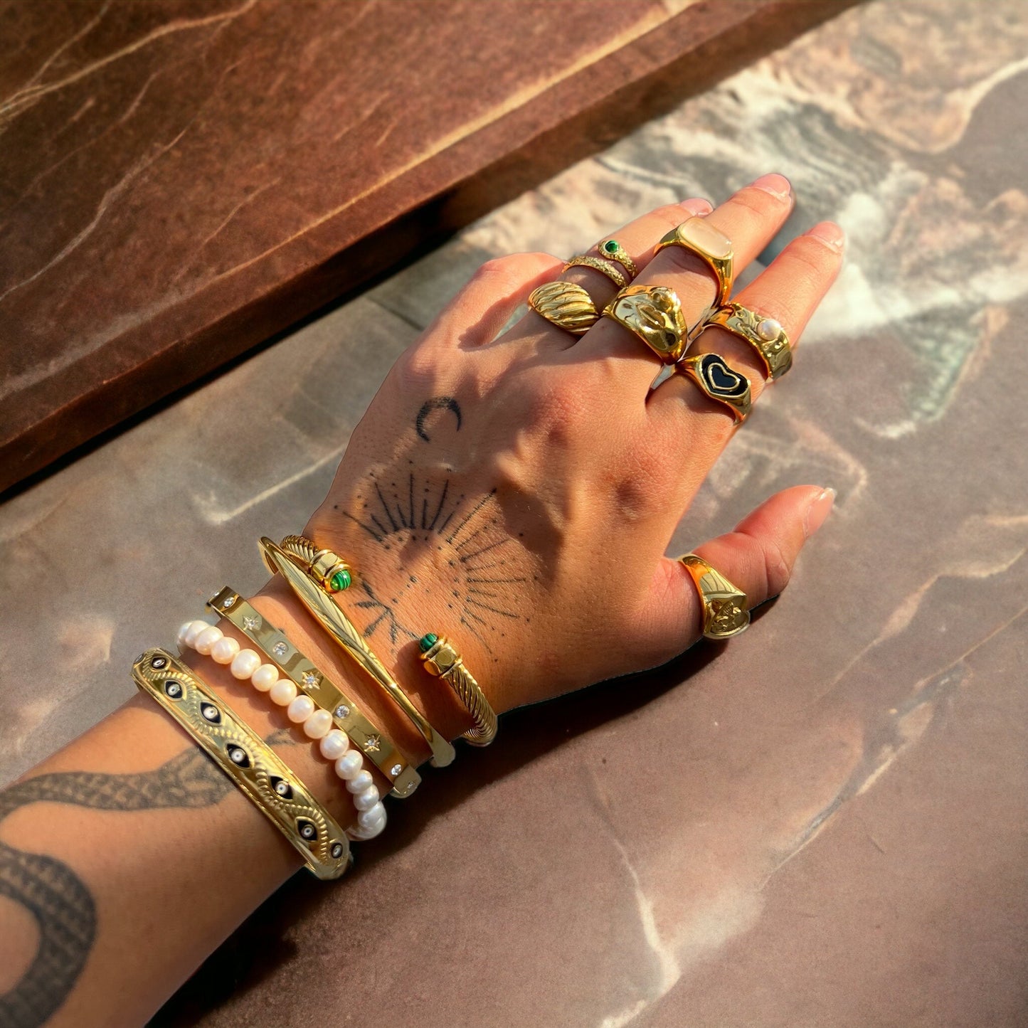 Intricate Gold Bracelet for Women Margot