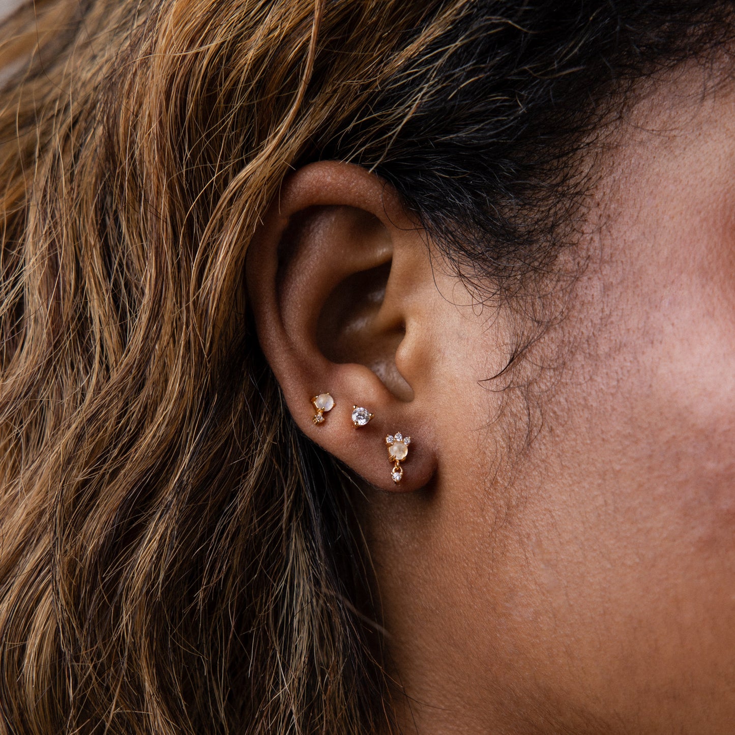 Iridescent Stud Earrings Margot