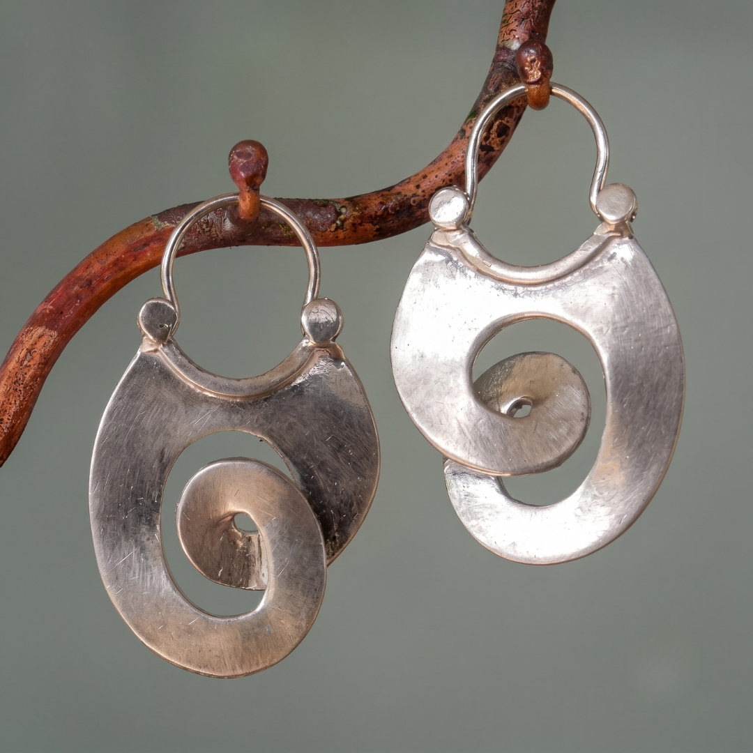 Irregular Silver Earrings Margot