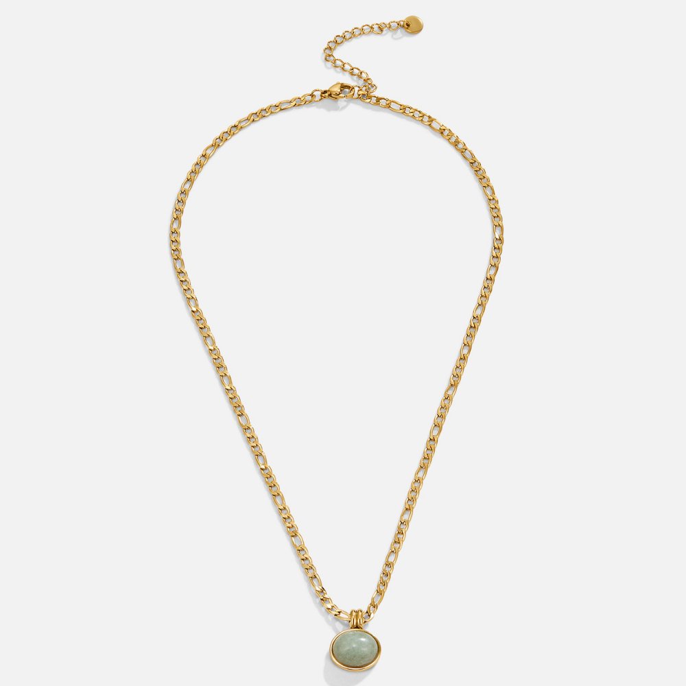 Jade Green Pendant Necklace Margot