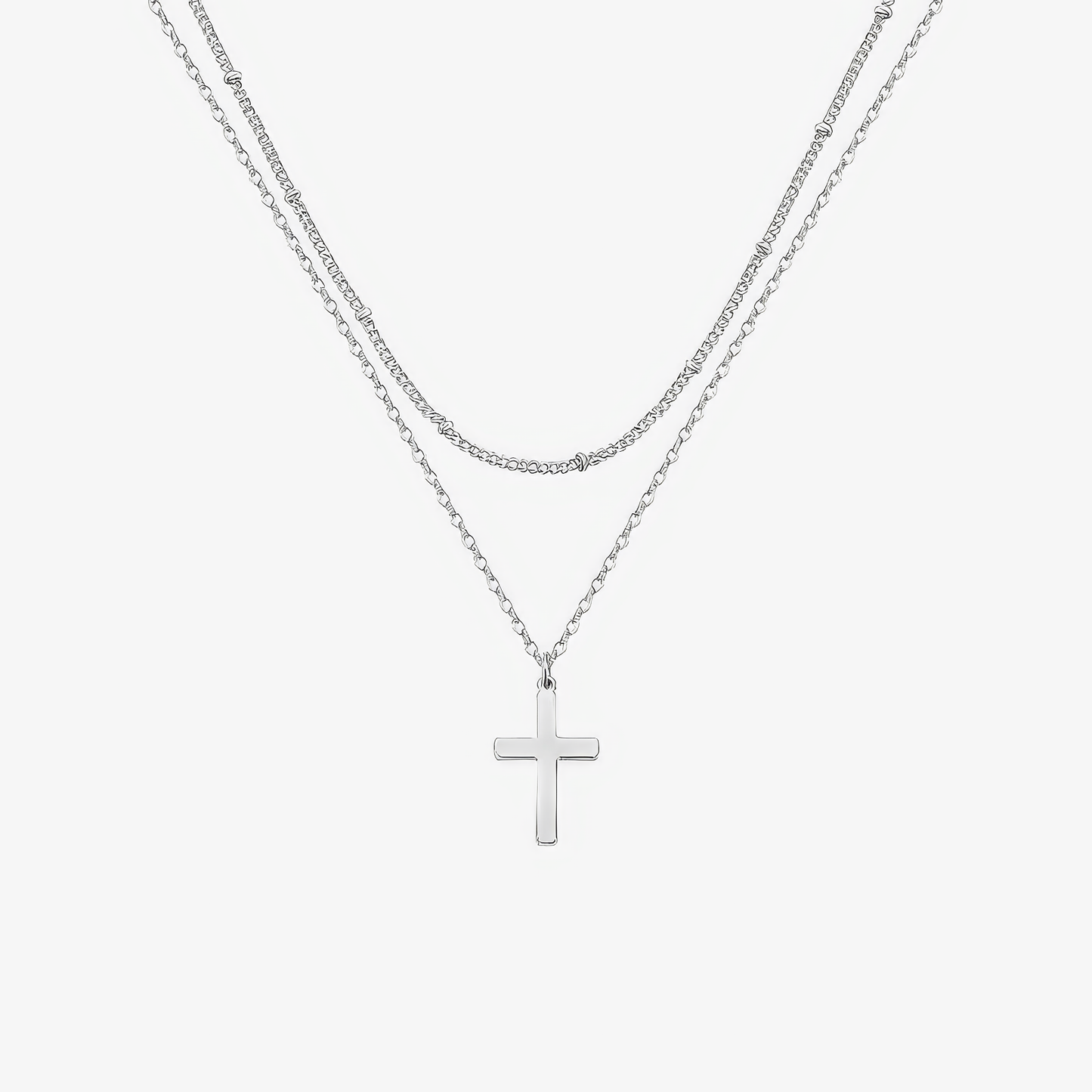 Layered Gold Cross Necklace Margot
