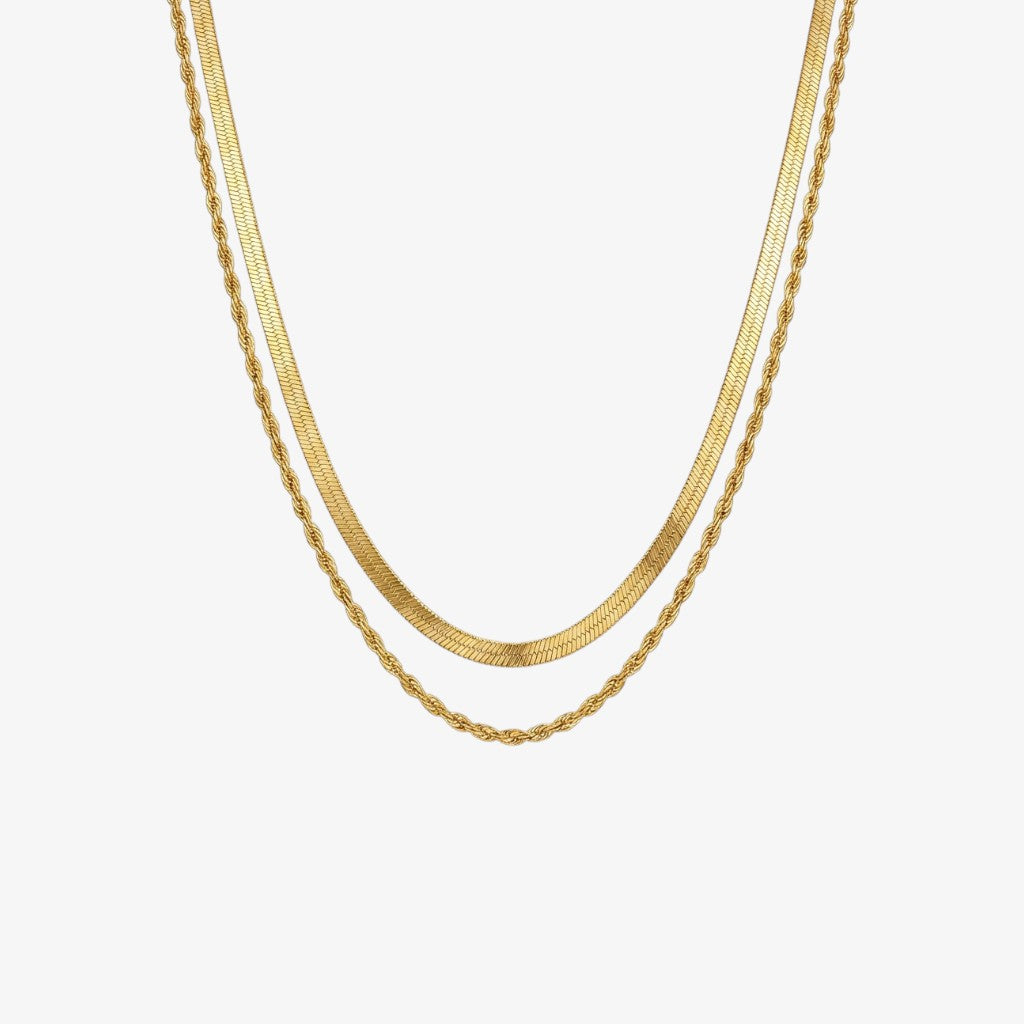 Layered Gold Necklace Margot