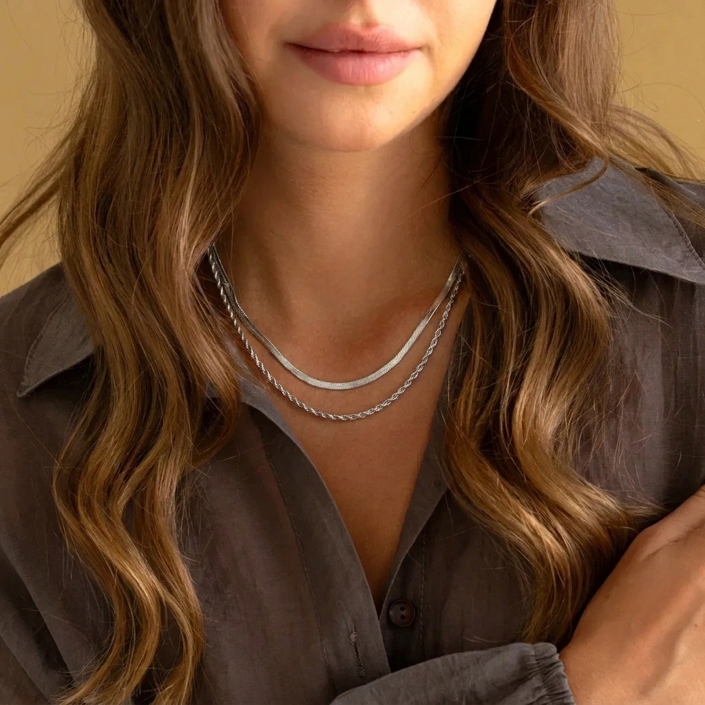 Layered Gold Necklace Margot