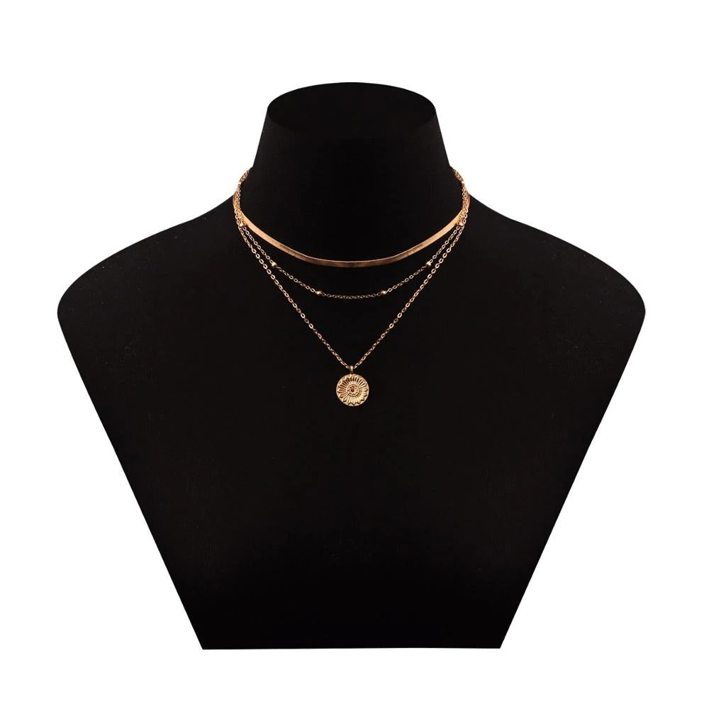 Layered Gold Necklace Margot