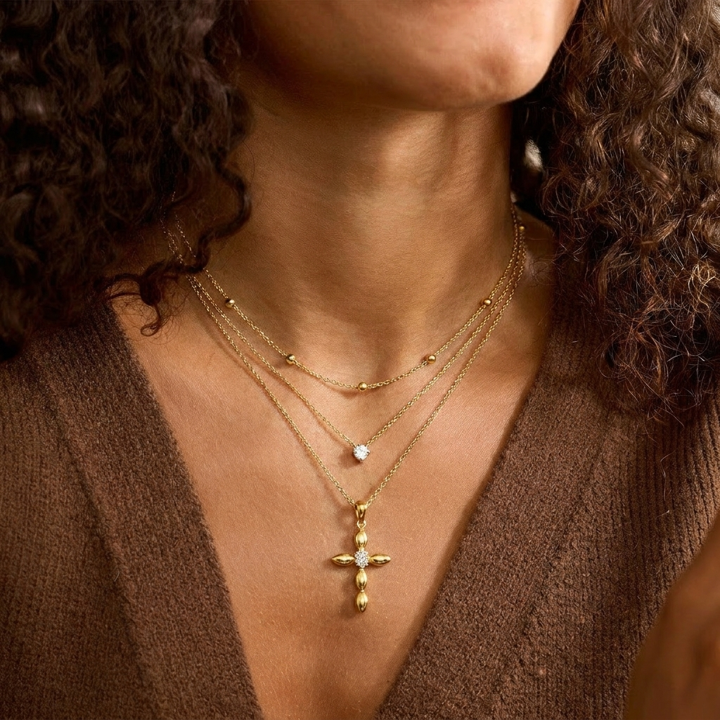 Layered Gold Necklace Margot