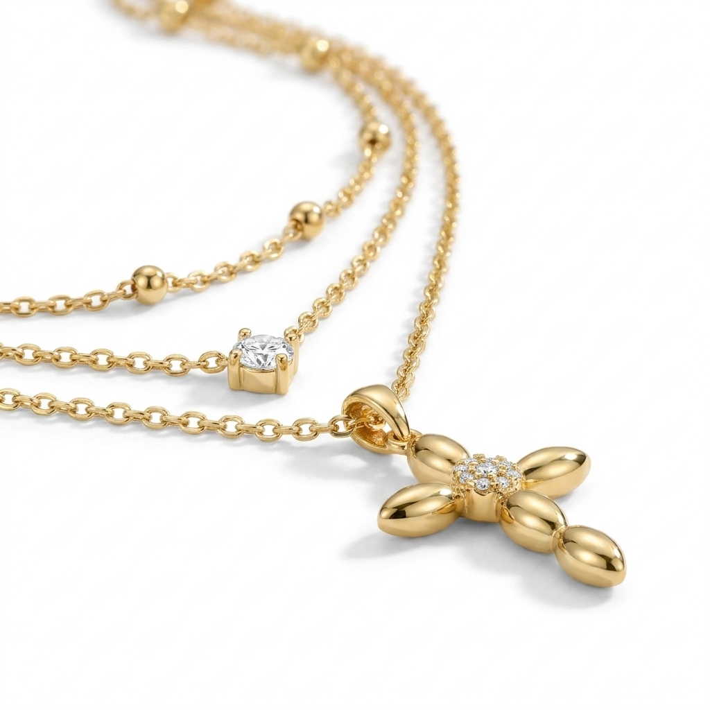 Layered Gold Necklace Margot