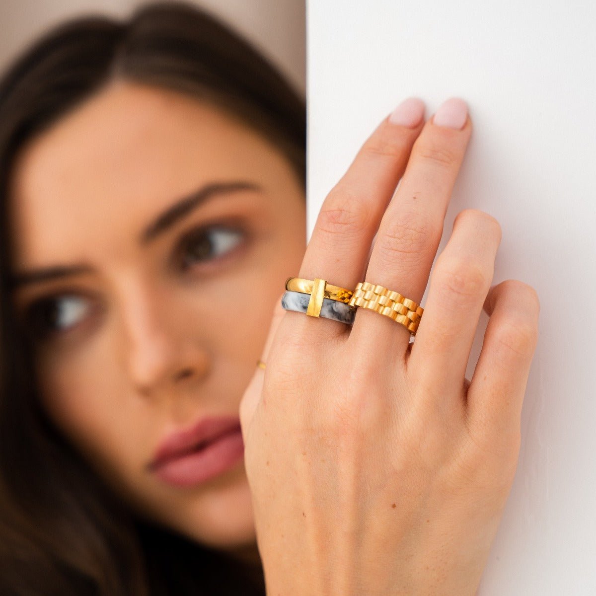 Layered Gold Ring Margot