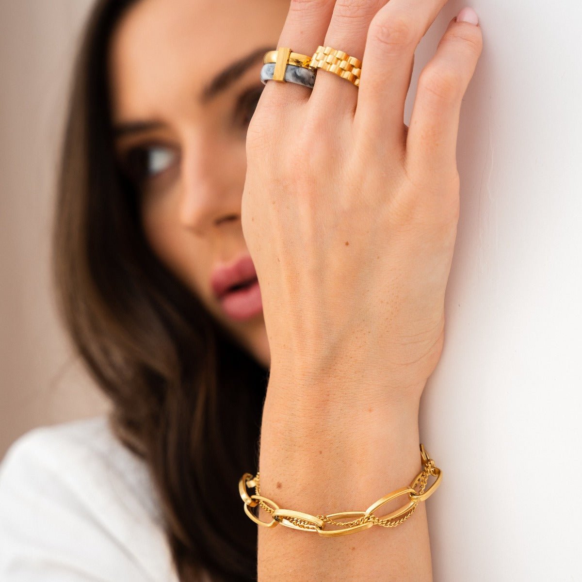Layered Gold Ring Margot
