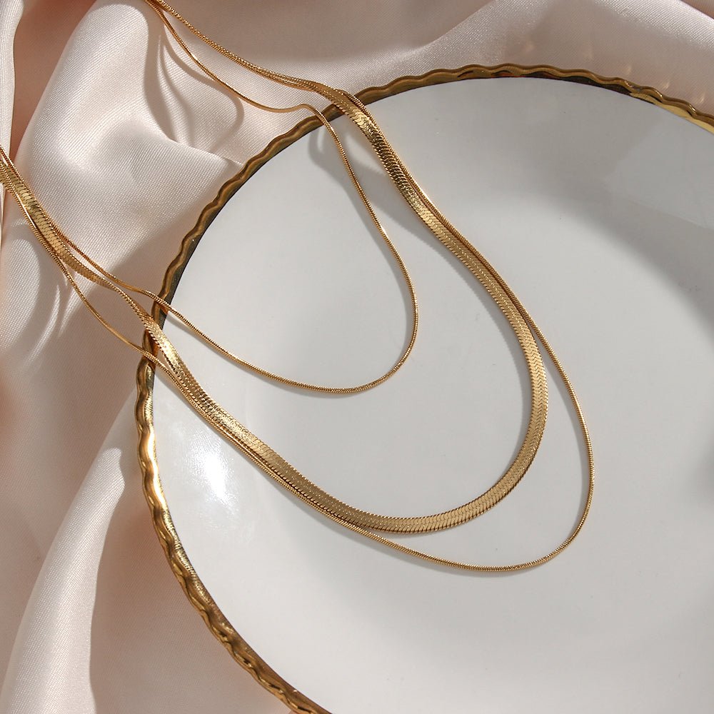 Layered Mesh Necklace Margot