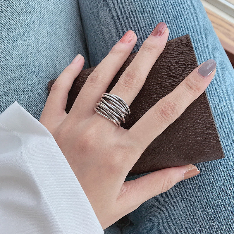 Layered Silver Ring for Everyday Wear Margot