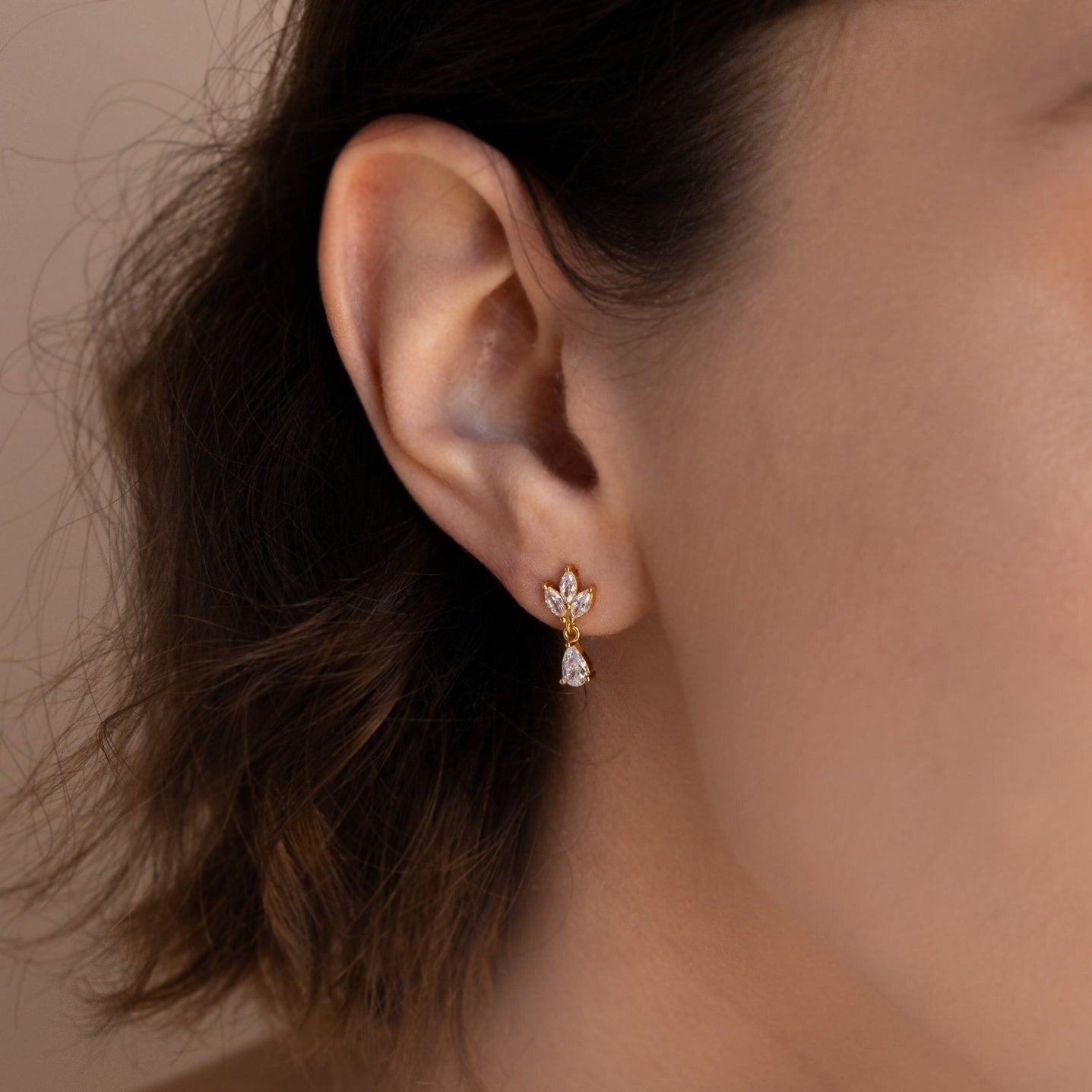 Marquise Drop Earrings Margot
