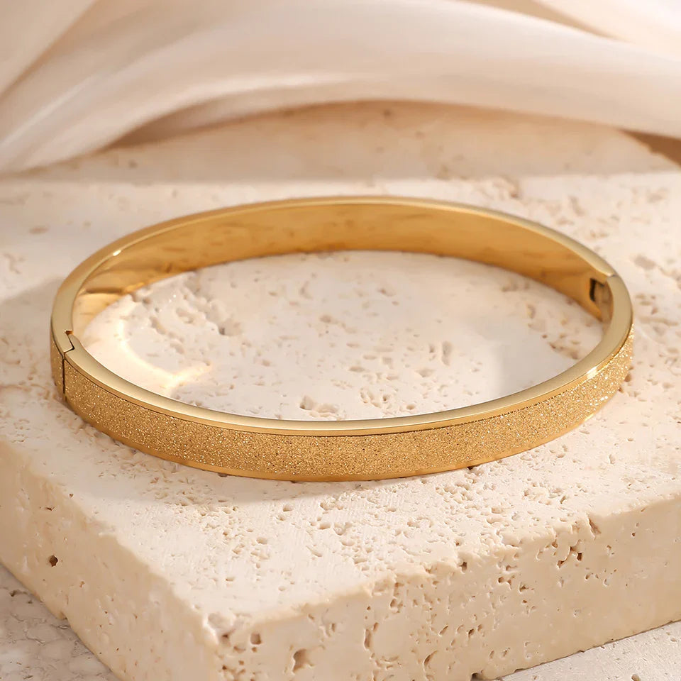 Minimalist Gold Bangle Bracelet Margot
