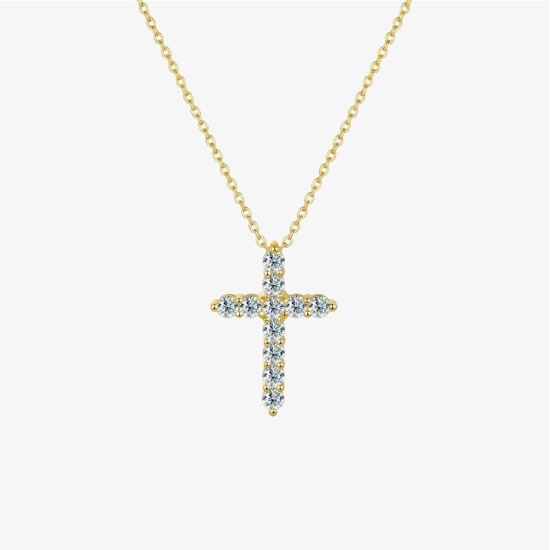 Minimalist Gold Cross Necklace Margot