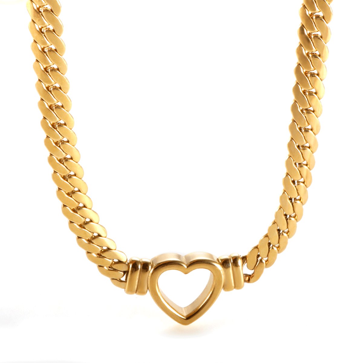 Minimalist Heart Choker Necklace Margot