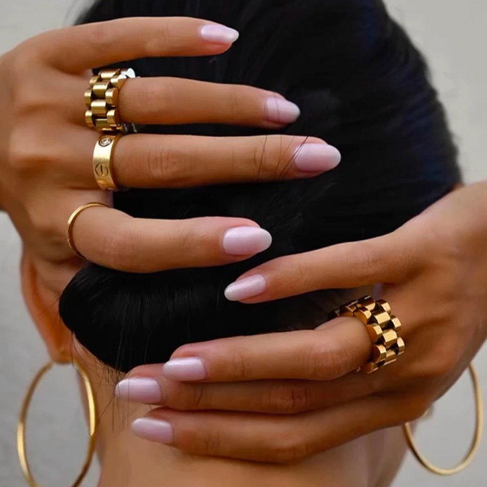 Minimalist Wide Gold Ring Margot