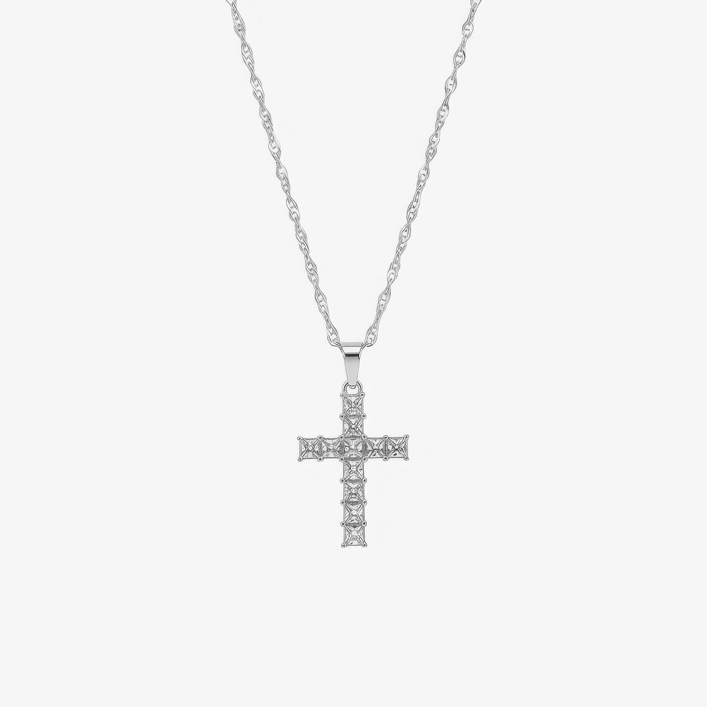 Modern Gold Cross Necklace Margot