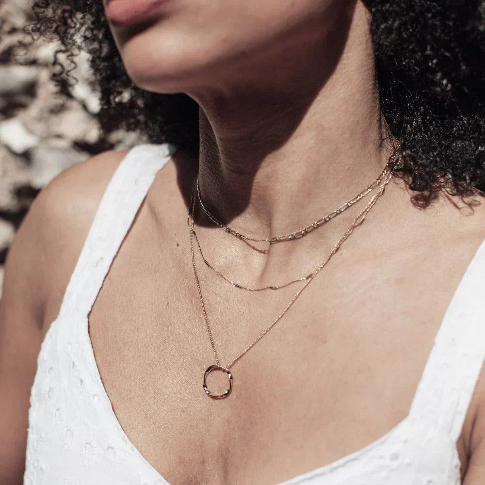 Open Circle Gold Necklace Margot
