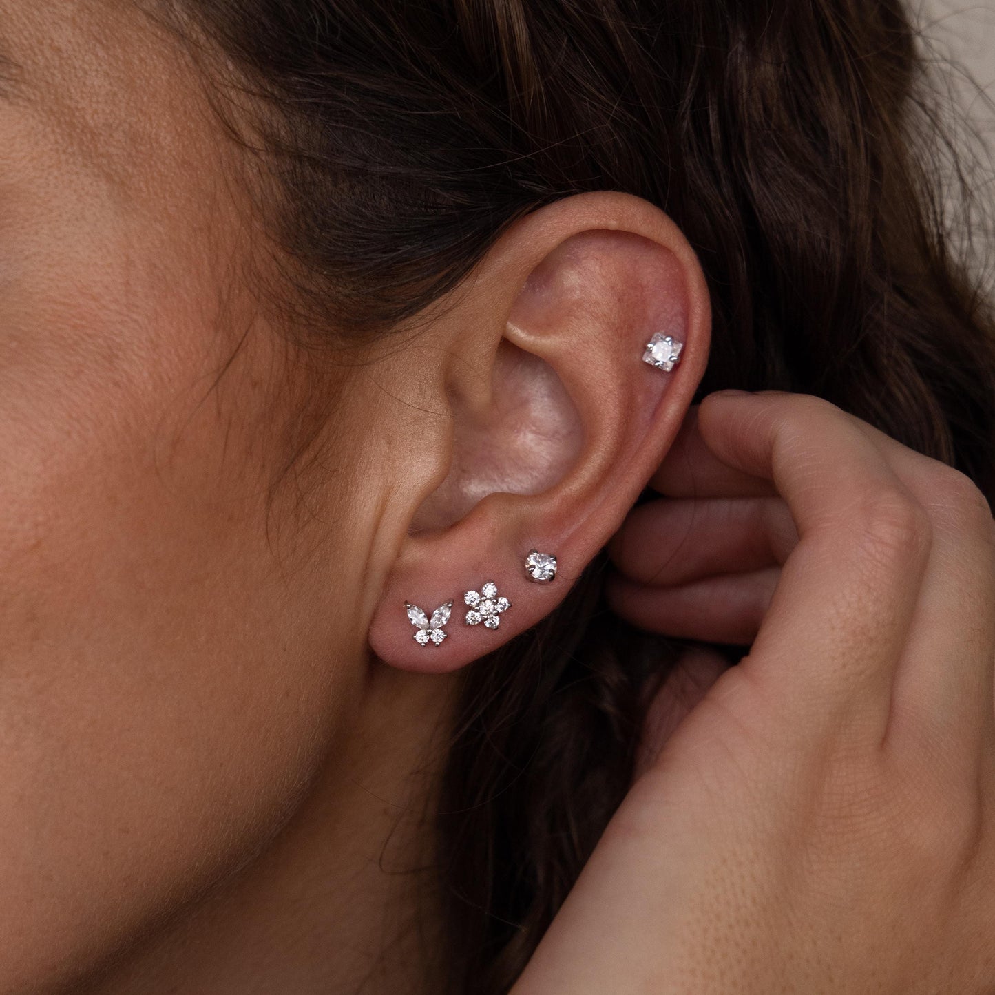 Pave Assortment Earring Set Margot