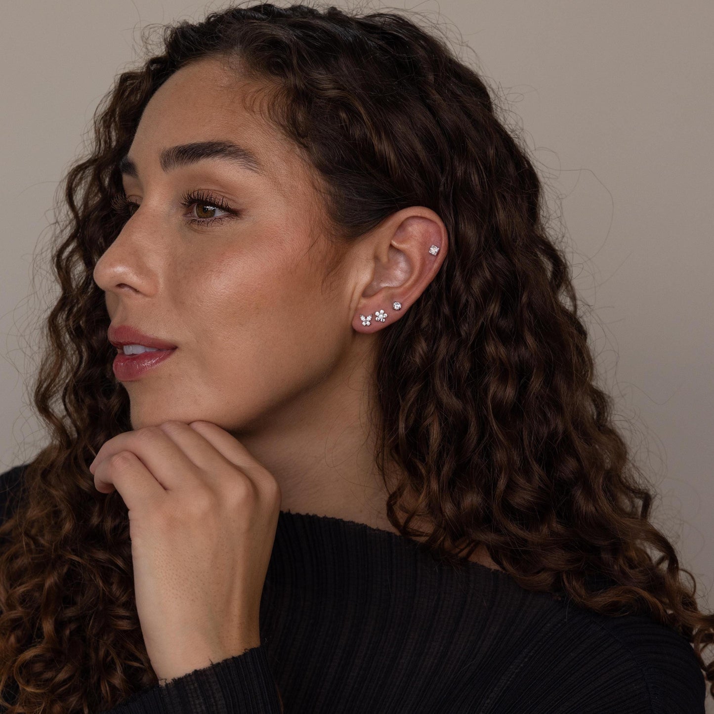Pave Assortment Earring Set Margot