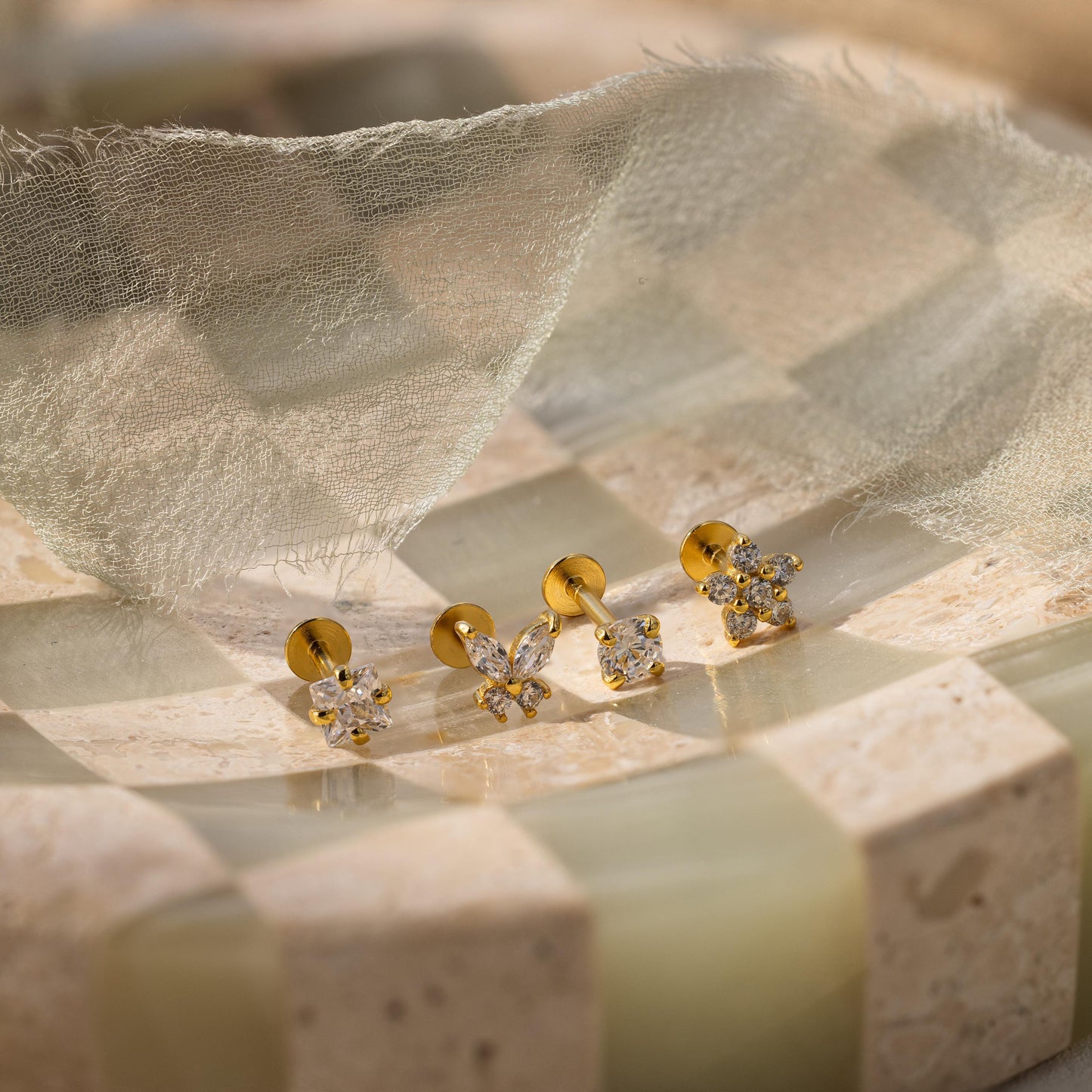Pave Assortment Earring Set Margot