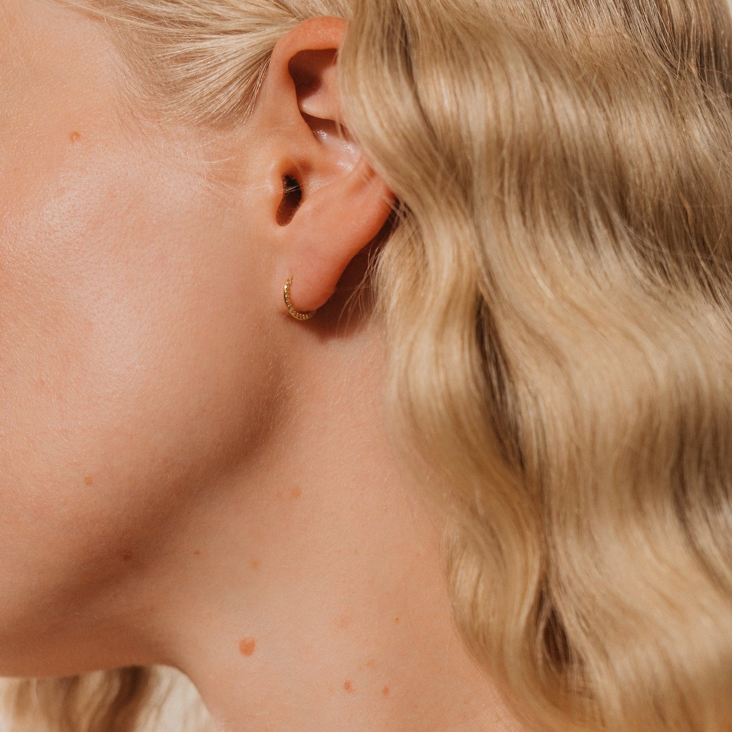 Pave Cartilage Mini Huggies Earrings Margot