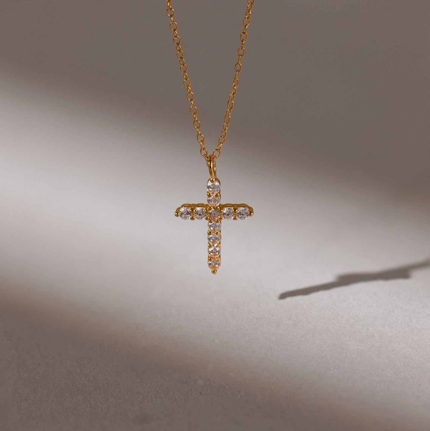 Pave Cross Necklace Margot