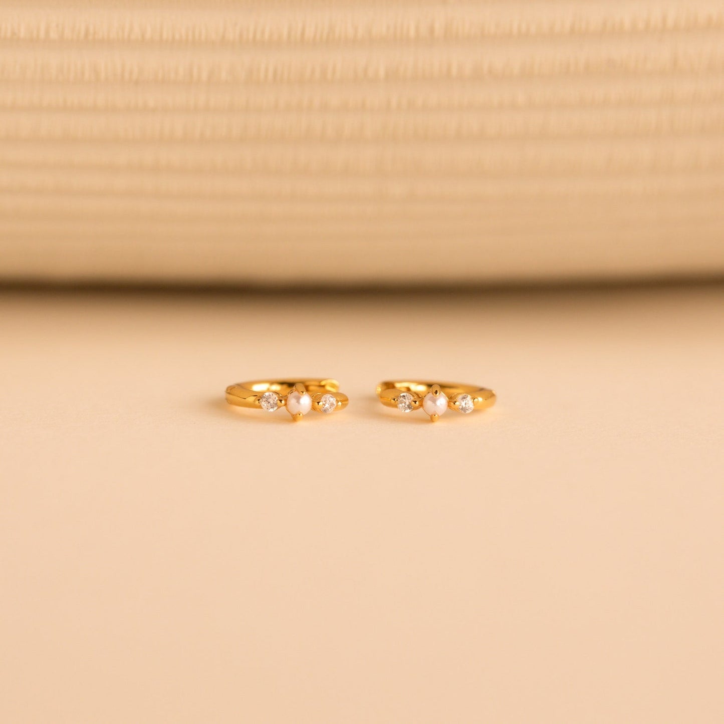 Pearl Diamond Earrings Margot