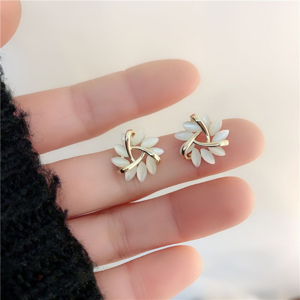 Petal Gold Opal Earrings Margot