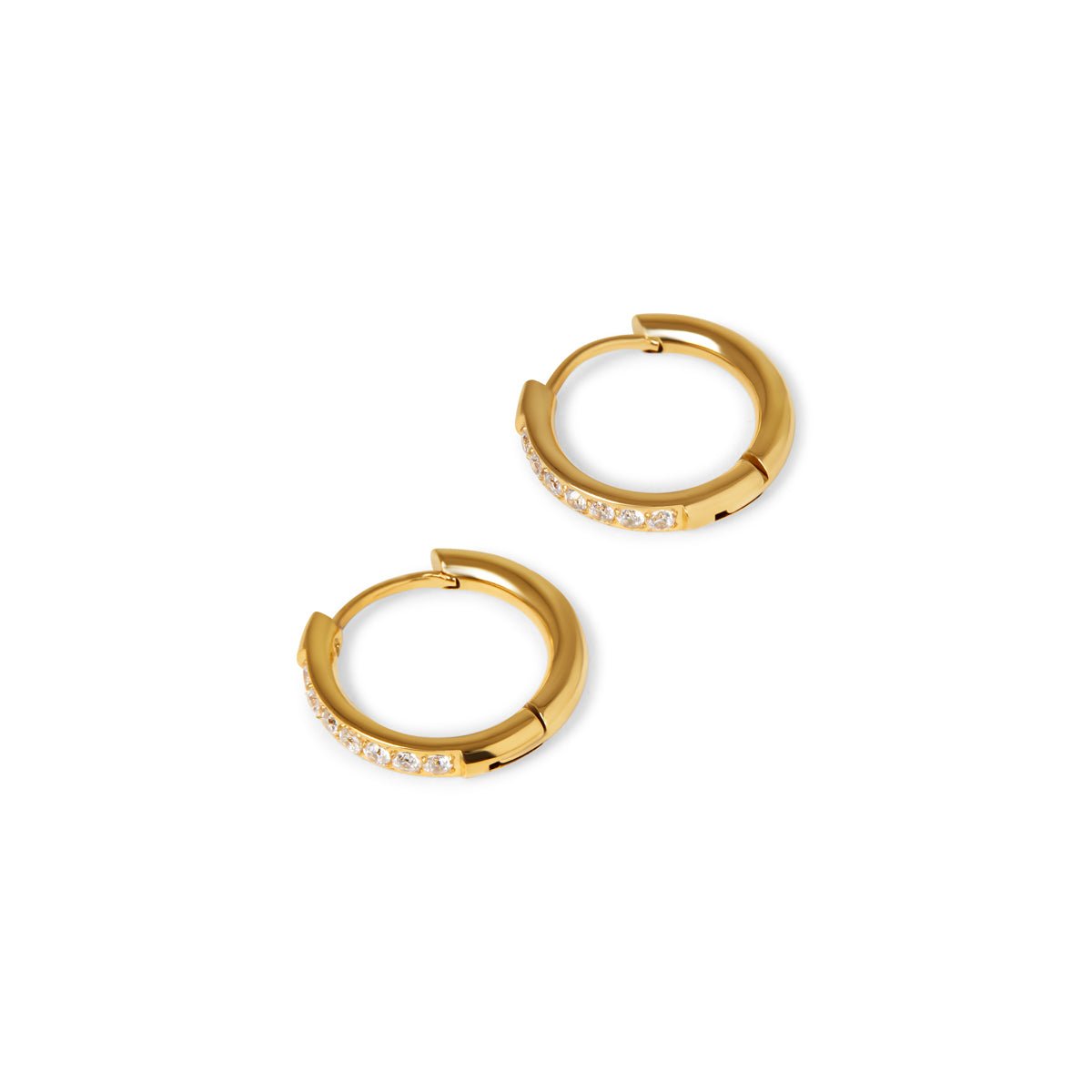 Polished Gold Hoop Earrings Margot