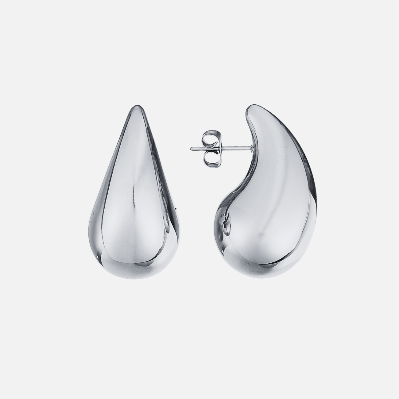 Polished Gold Teardrop Earrings Margot