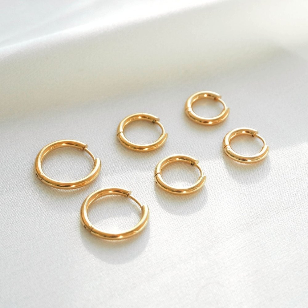Polished Trio Hoop Earrings Margot