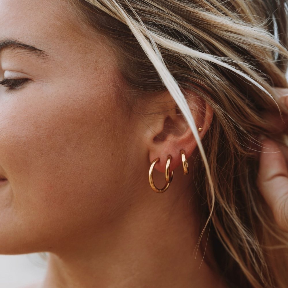 Polished Trio Hoop Earrings Margot