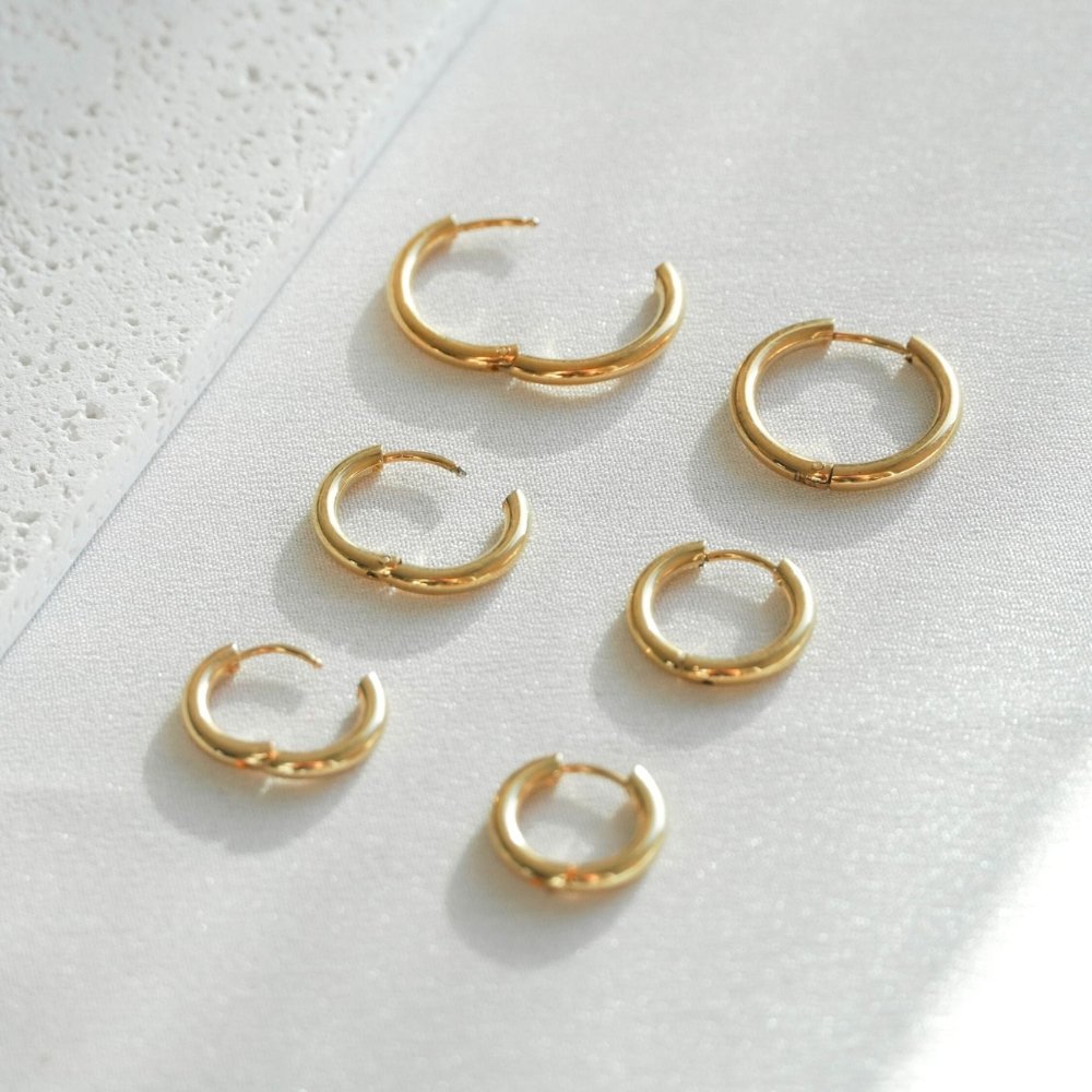 Polished Trio Hoop Earrings Margot