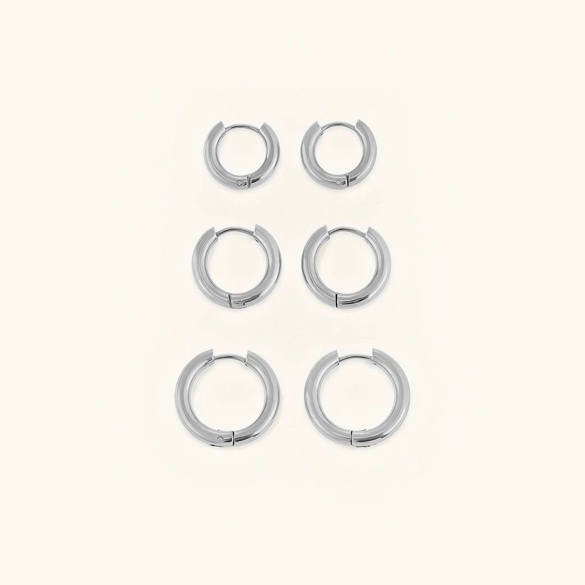 Polished Trio Hoop Earrings Margot