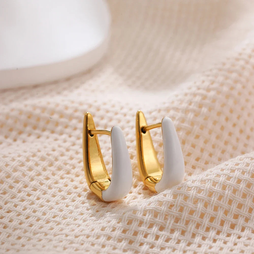 Sculpted Small Gold Hoop Earrings Margot