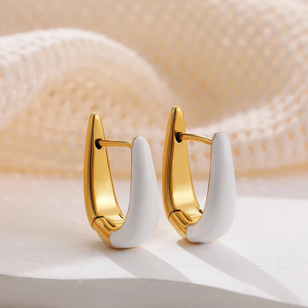 Sculpted Small Gold Hoop Earrings Margot