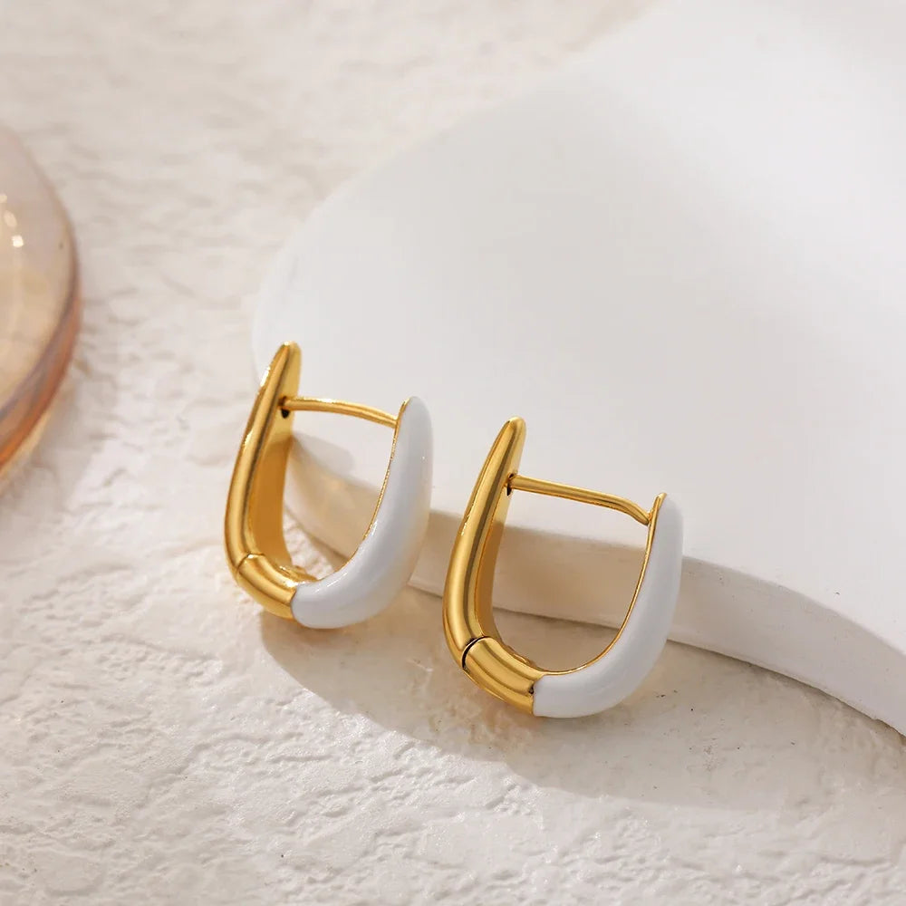 Sculpted Small Gold Hoop Earrings Margot
