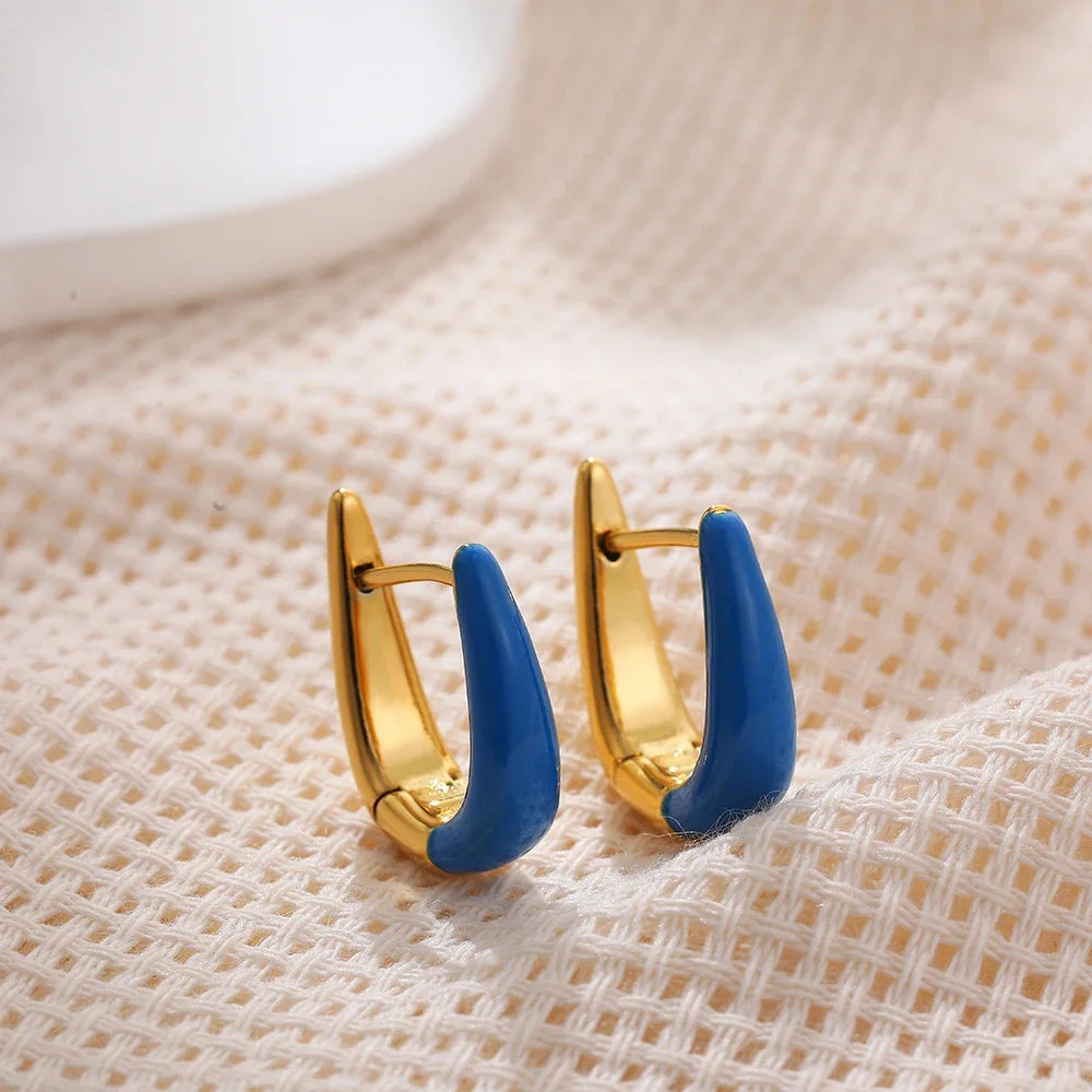 Sculpted Small Gold Hoop Earrings Margot