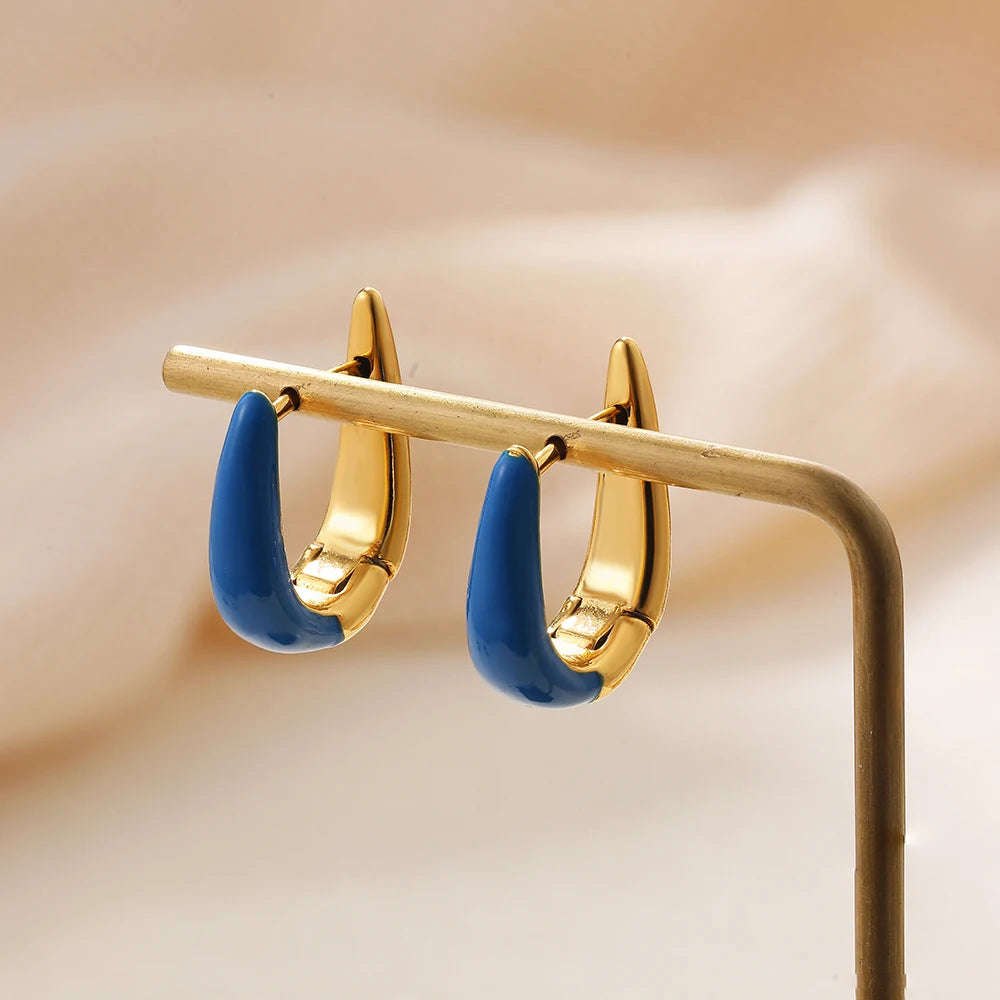 Sculpted Small Gold Hoop Earrings Margot