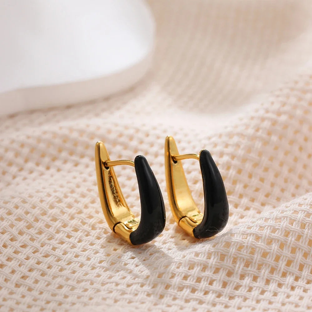 Sculpted Small Gold Hoop Earrings Margot