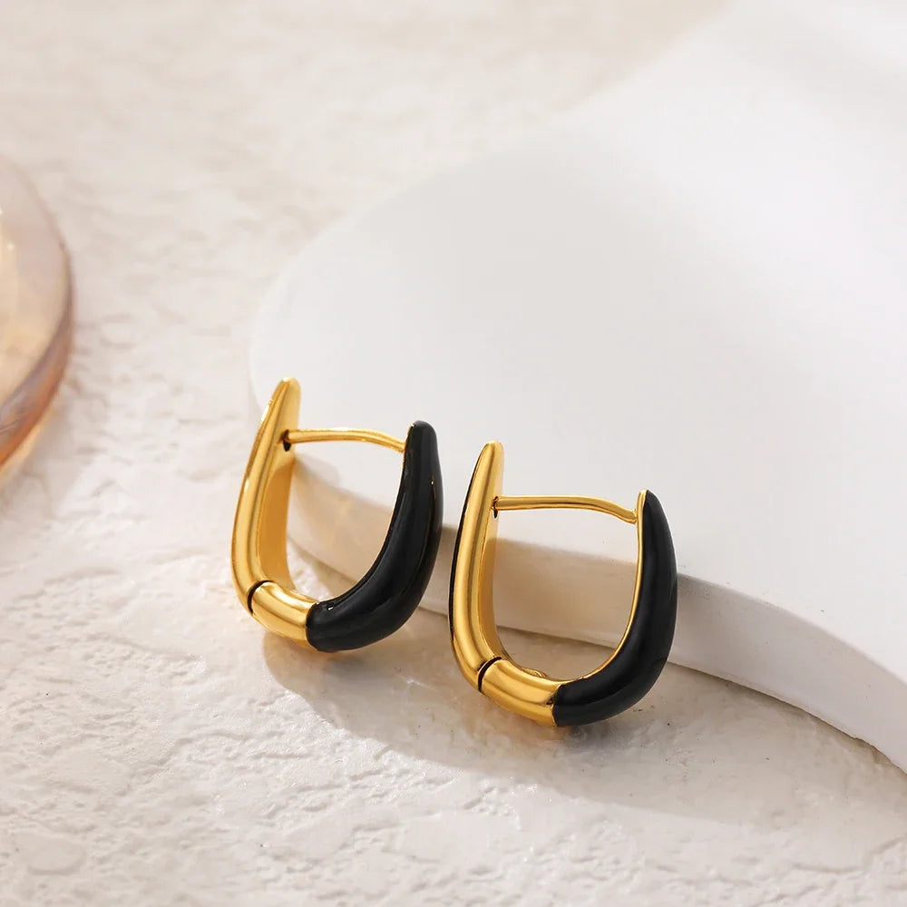 Sculpted Small Gold Hoop Earrings Margot