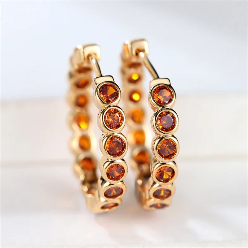 Sculptural Small Gold Hoop Earrings Margot