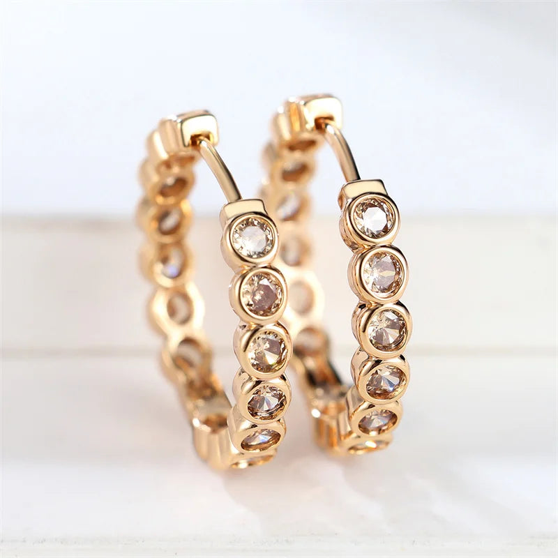Sculptural Small Gold Hoop Earrings Margot