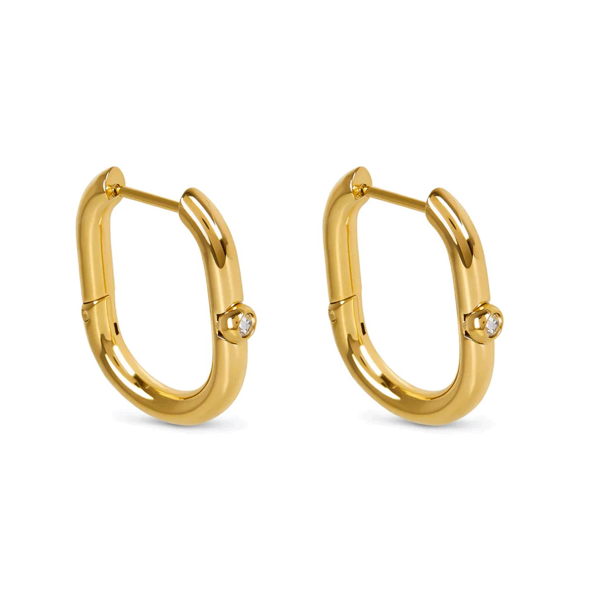 Shine Gold Hoop Earrings Margot