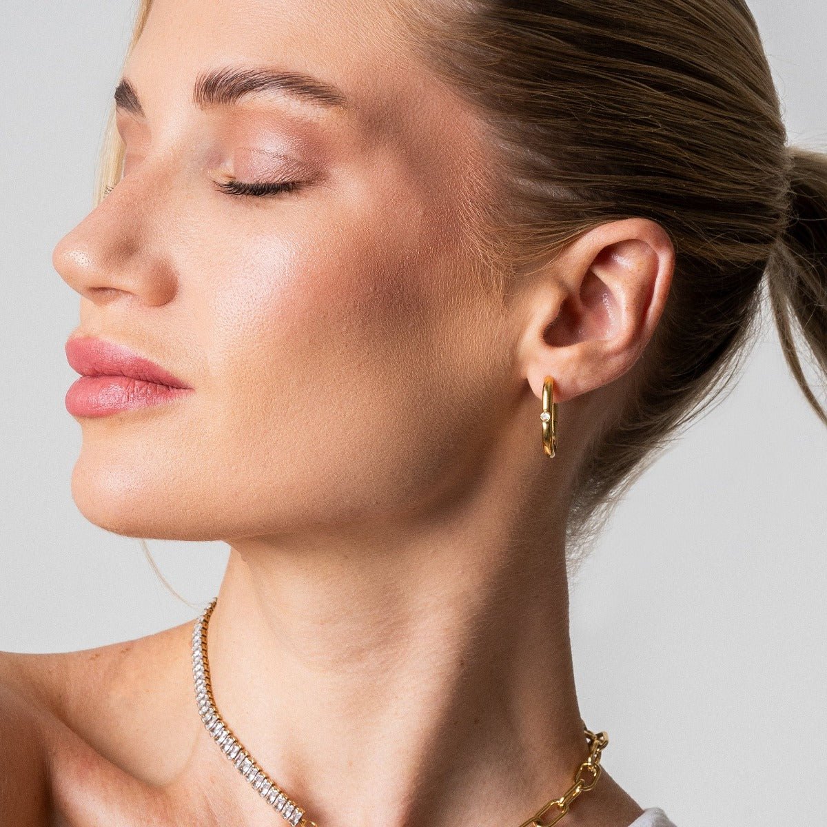 Shine Gold Hoop Earrings Margot