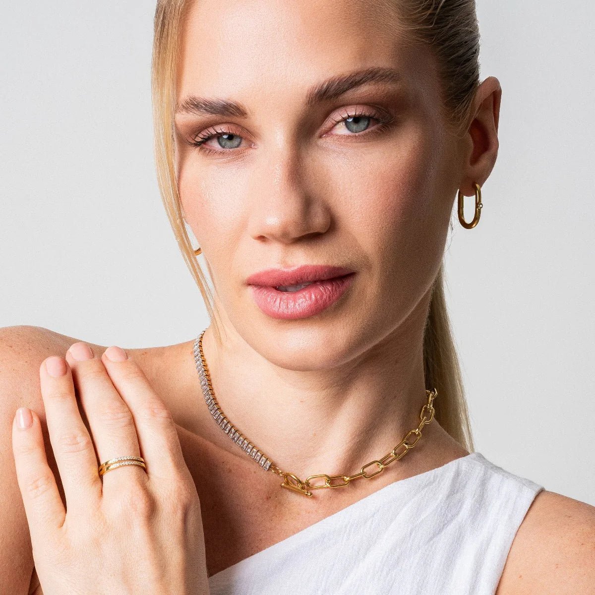 Shine Gold Hoop Earrings Margot