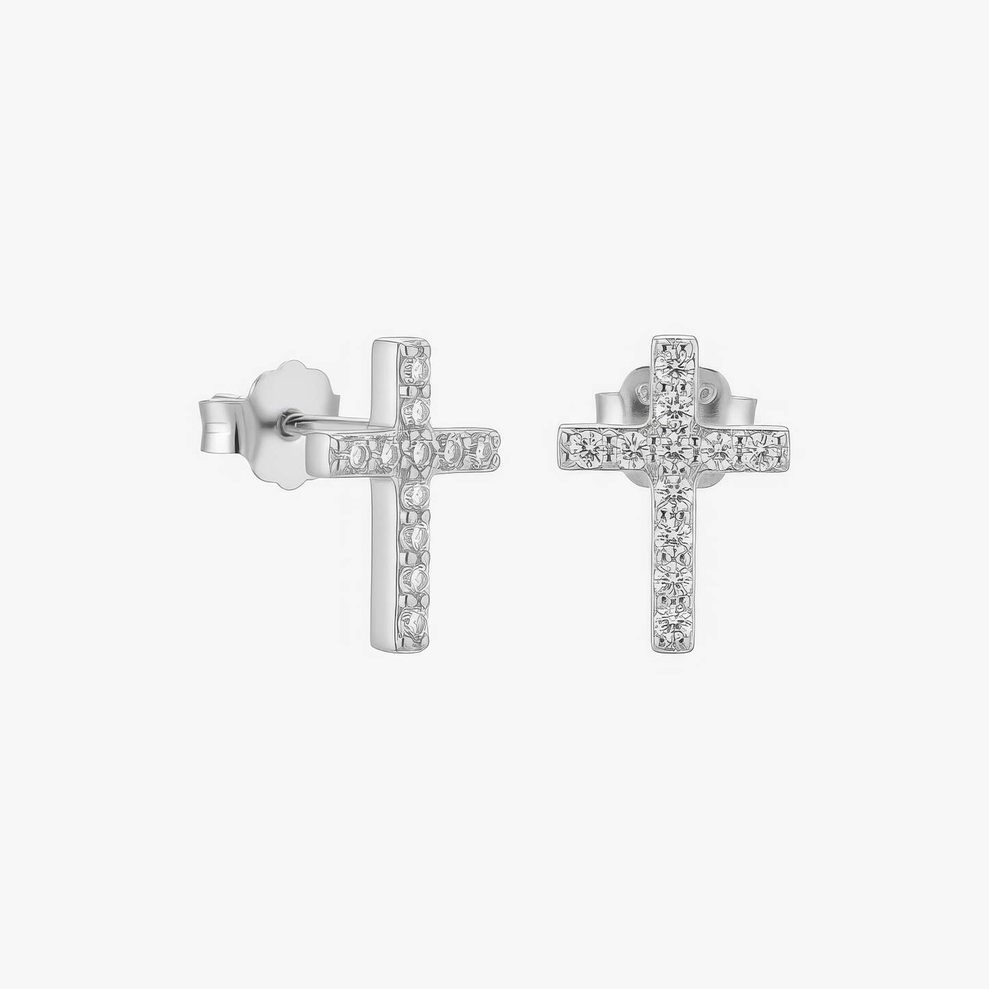 Shiny Gold Cross Earrings Margot